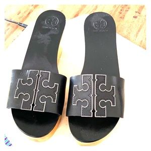 Tory Burch Black Wedges